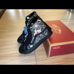 Vans unisex high top shoes size 9men; 10.5women